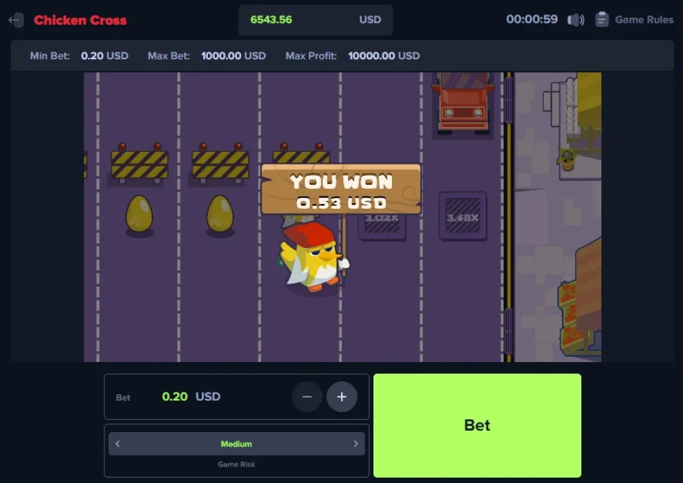 Chicken Cross demo