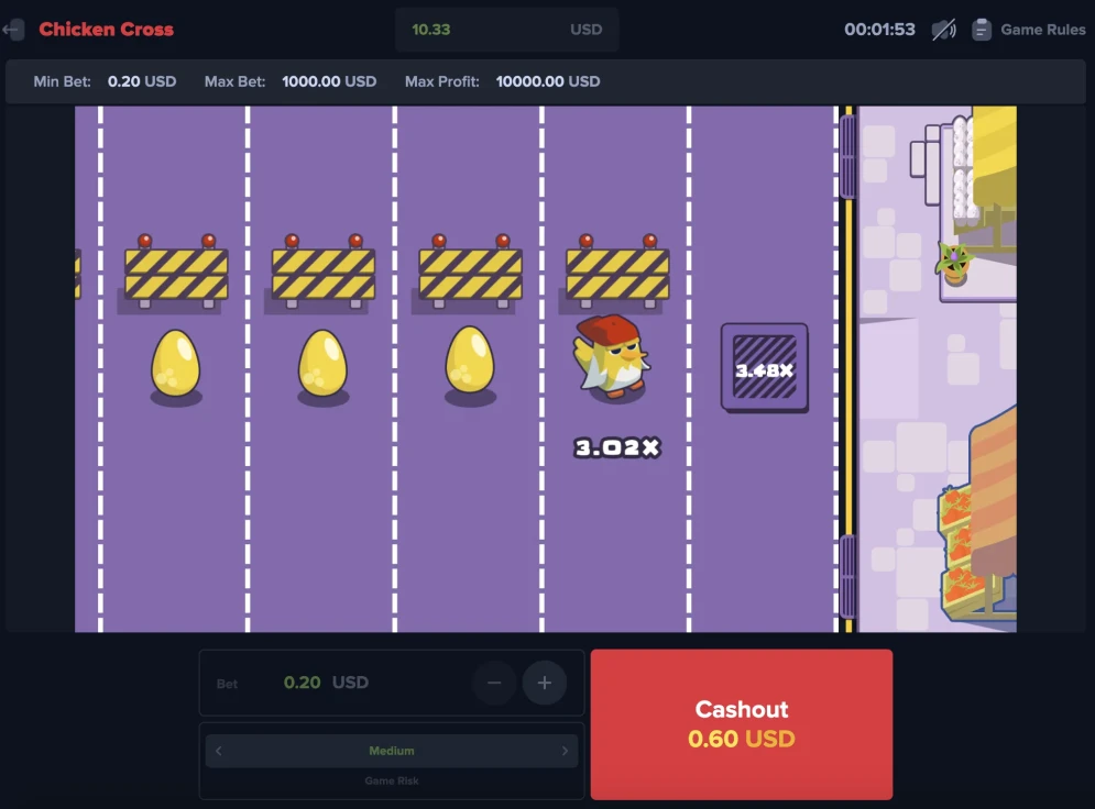 Chicken Cross Game
